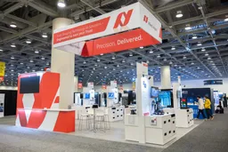 30x30 Island booth design by West Coast Exhibit